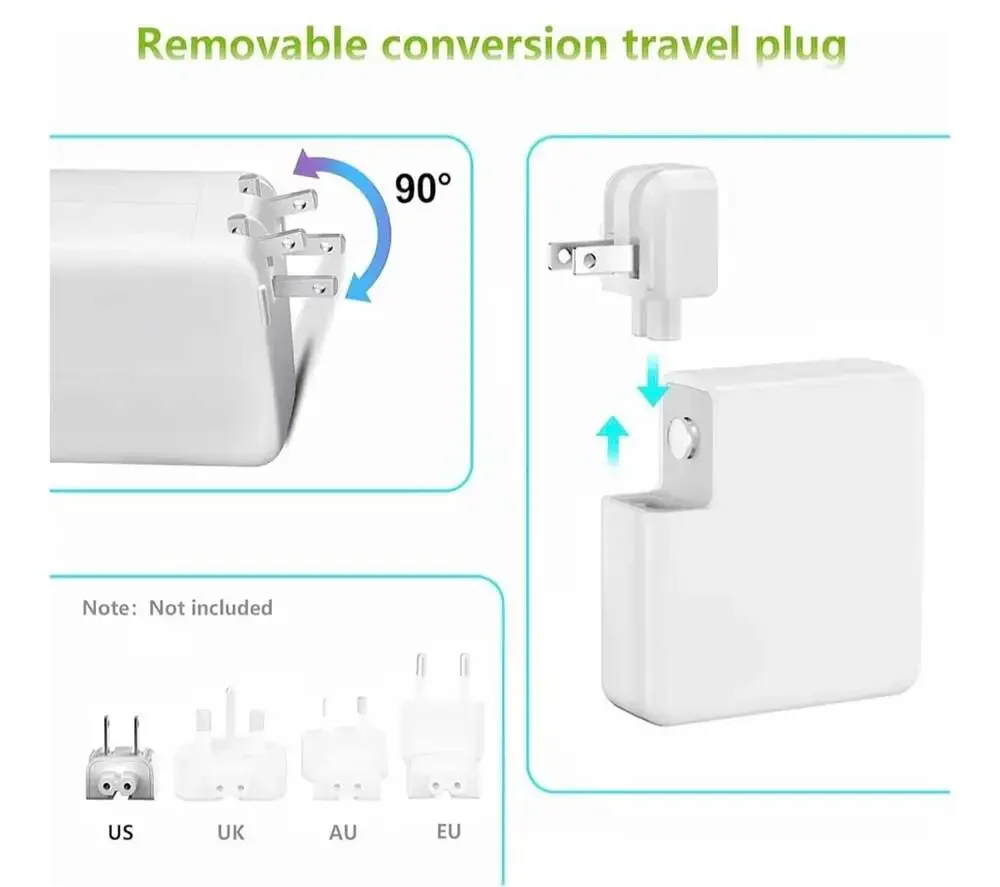 85W L-Tip Magnetic 1 Power Adapter Charger for MacBook‎ Pro (Before Mid 2012)